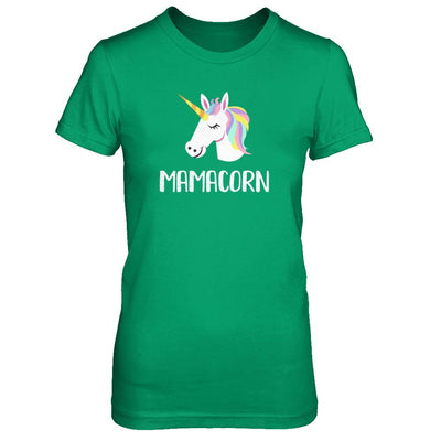 Unicorn Mom And Baby Mamacorn Mama Mother Day Gift-T-Shirt & Tank Top-Women's T-Shirt-Irish Green