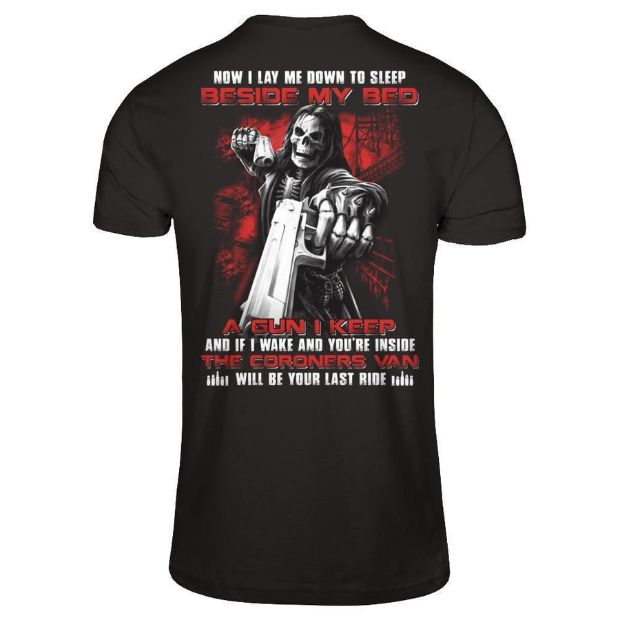 Now I Lay Me Down To Sleep Beside My Bed A Gun I Keep-T-Shirt & Hoodie-Classic T-Shirt-Black