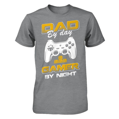 Dad By Day Gamer By Night-T-Shirt & Hoodie-Classic T-Shirt-Sport Grey