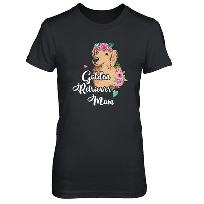 Golden Retriever Mom Funny Dog Mom Gift Idea-T-Shirt & Tank Top-Women's T-Shirt-Black