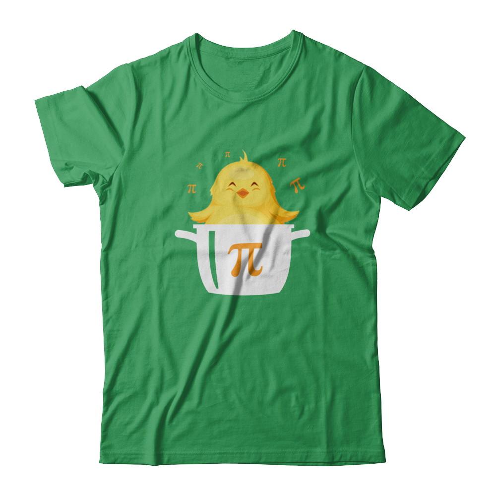 Funny Chicken Pot Pie Chicken Pot Happy Pi Day-T-Shirt & Hoodie-Premium T-Shirt-Kelly Green