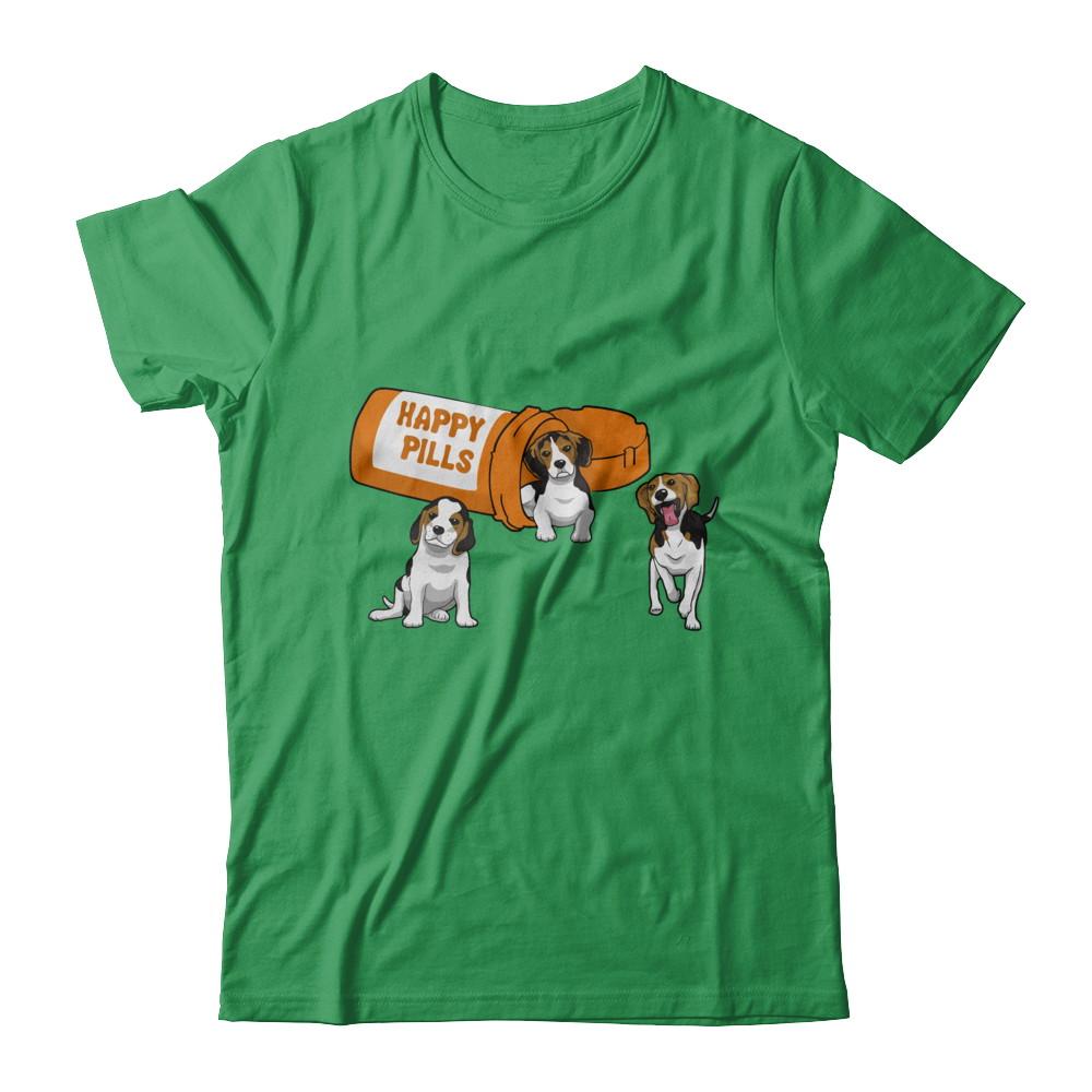Beagles Happy Pills-T-Shirt & Hoodie-Premium T-Shirt-Kelly Green
