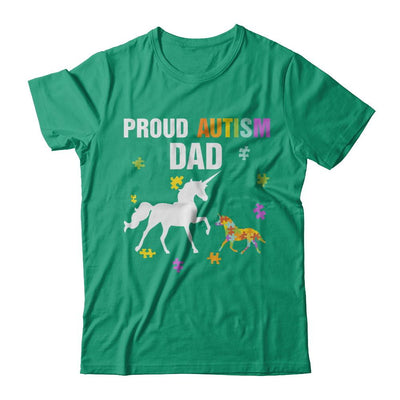 Proud Autism Dad Unicorn Autism Awareness-T-Shirt & Hoodie-