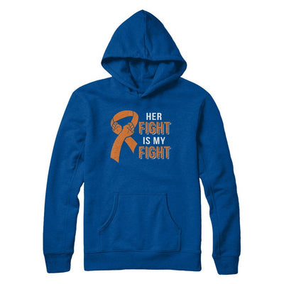 Her Fight Is My Fight Multiple Sclerosis Awareness-T-Shirt & Hoodie-Pullover Hoodie-Deep Royal