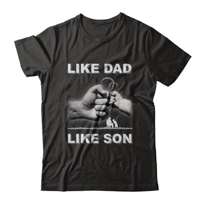 Like Dad Like Son Fishing Fish Fathers Day-T-Shirt & Hoodie-Classic T-Shirt-Black