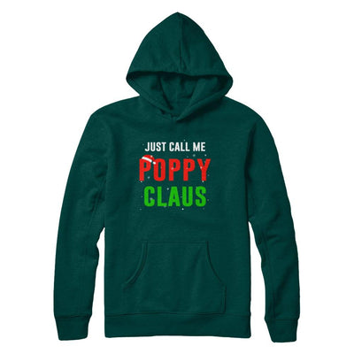Santa Poppy Claus Matching Family Christmas Pajamas-T-Shirt & Sweatshirt-Pullover Hoodie-Deep Forest