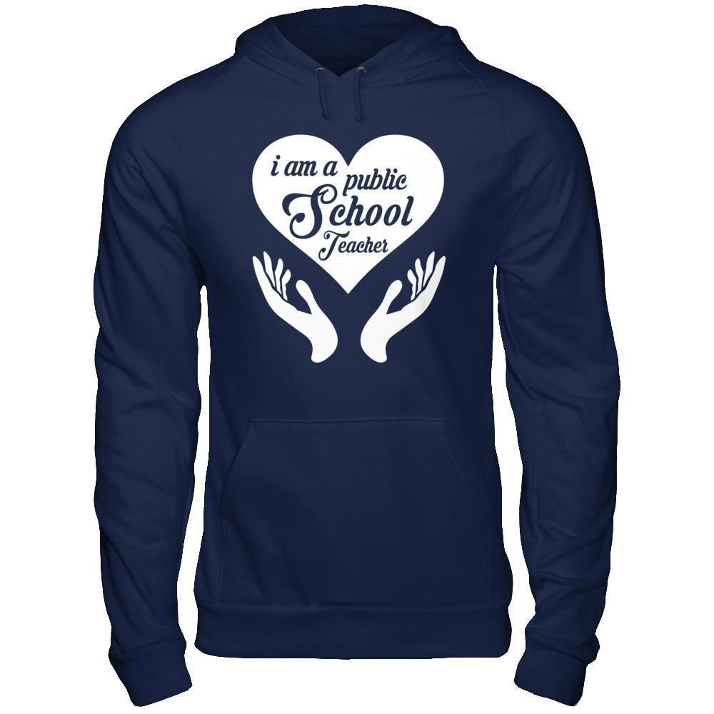 I Am A Public School Teacher-T-Shirt & Hoodie-Pullover Hoodie-Navy