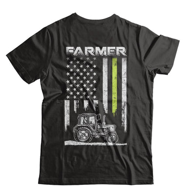 Farmer Patriotic American Flag-T-Shirt & Hoodie-Premium T-Shirt-Black