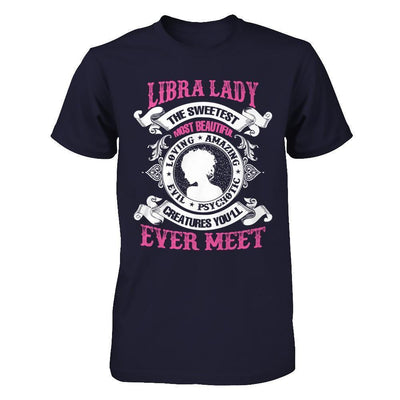 Libra Lady The Sweetest Most Beautiful Love Amazing-T-Shirt & Hoodie-Premium T-Shirt-Midnight Navy