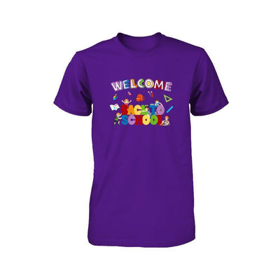 Welcome Back To School Youth-T-Shirt & Hoodie-Youth T-Shirt-Team Purple
