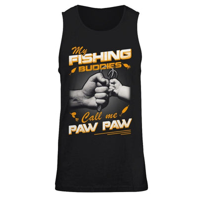 My Fishing Buddies Call Me Paw Paw-T-Shirt & Hoodie-Unisex Tank-Black