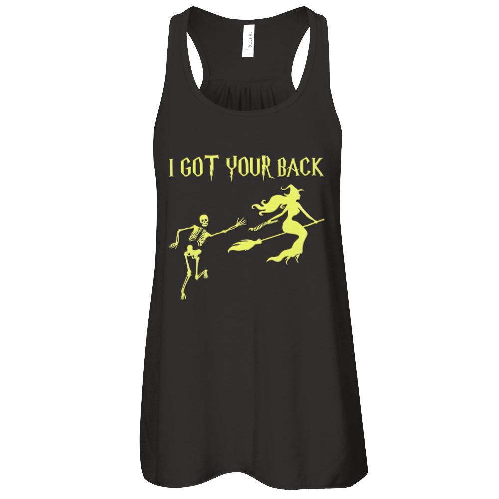 Funny Witch Skeleton Halloween I Got Your Back