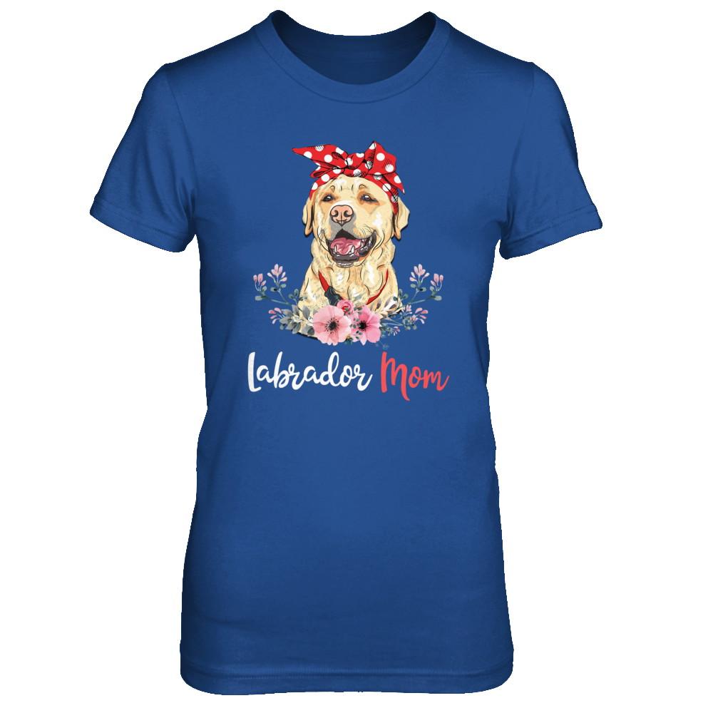 Labrador Mom Gift For Women Dog Lover-T-Shirt & Hoodie-Women's T-Shirt-Royal