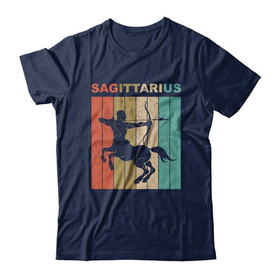 Vintage Sagittarius Zodiac November December Birthday Gift-T-Shirt & Hoodie-Classic T-Shirt-Navy
