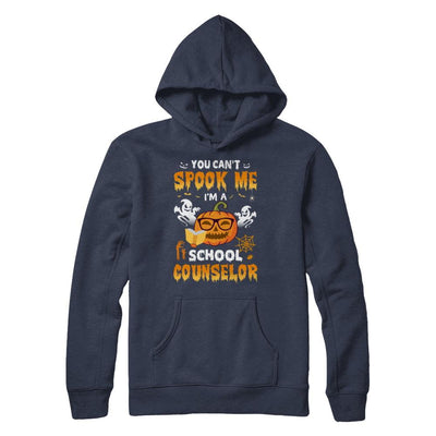 Can't Spook Me School Counselor Halloween Costume-T-Shirt & Hoodie-Pullover Hoodie-Navy