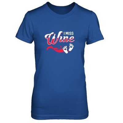 I Miss Wine Pregnancy Bump Mommy-T-Shirt & Tank Top-Women's T-Shirt-Royal