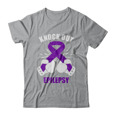Boxing knock out Epilepsy Awareness Support-T-Shirt & Hoodie-Classic T-Shirt-Sport Grey