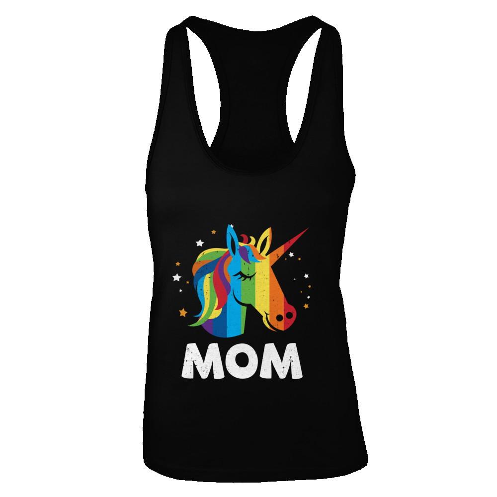 LGBT Pride Lesbian Gay Proud Mom Unicorn