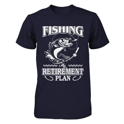 Fishing My Retirement Plan-T-Shirt & Hoodie-Premium T-Shirt-Midnight Navy