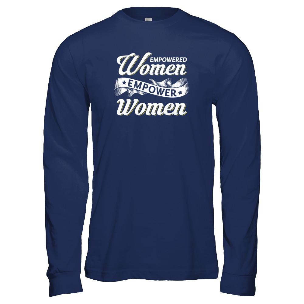 Empowered Women Empower Women-T-Shirt & Tank Top-Long Sleeve T-Shirt-Navy