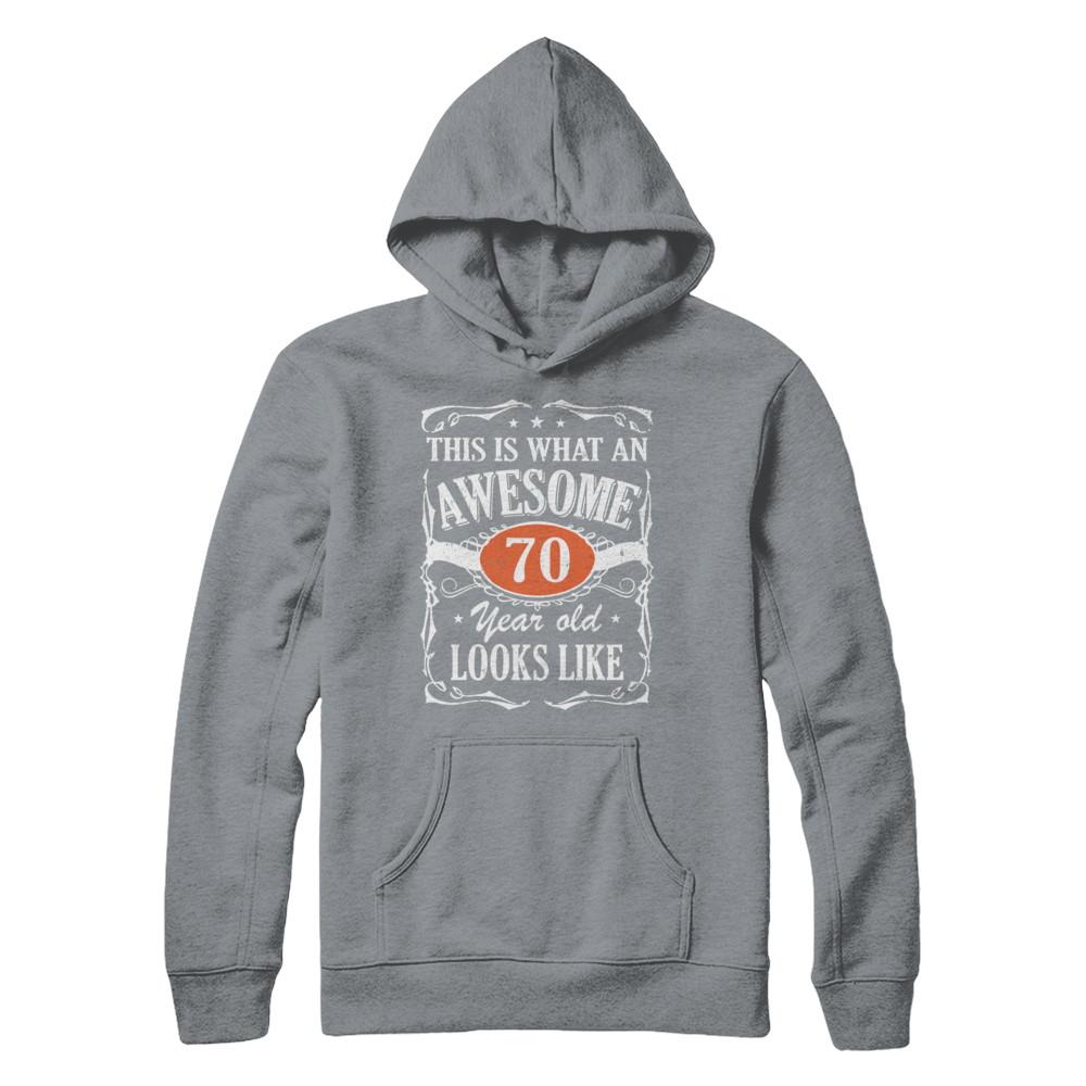 Vintage This Is What An Awesome 70 Year Old 1951 Birthday-T-Shirt & Hoodie-Pullover Hoodie-Light Steel