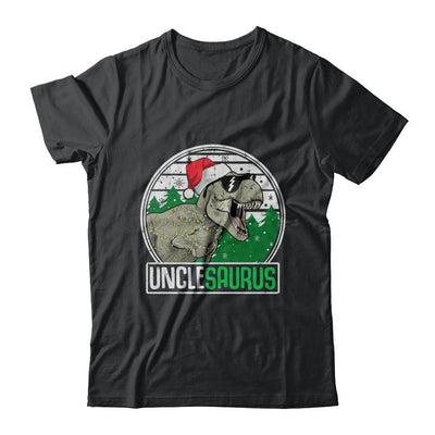 Unclesaurus Uncle Dinosaur T-Rex Family Christmas-T-Shirt & Sweatshirt-Classic T-Shirt-Black