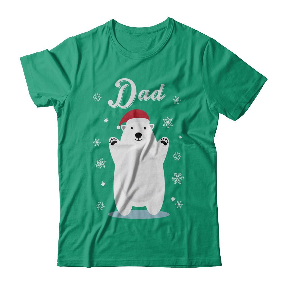 Dad Bear Christmas Santa Pajamas-T-Shirt & Sweatshirt-Classic T-Shirt-Kelly Green