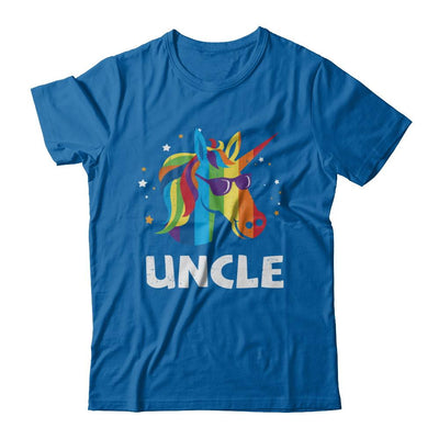 LGBT Pride Lesbian Gay Proud Uncle Unicorn-T-Shirt & Hoodie-Classic T-Shirt-Royal