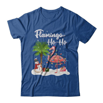 Flamingo Ho Ho Merry Christmas Gifts-T-Shirt & Hoodie-Classic T-Shirt-Royal