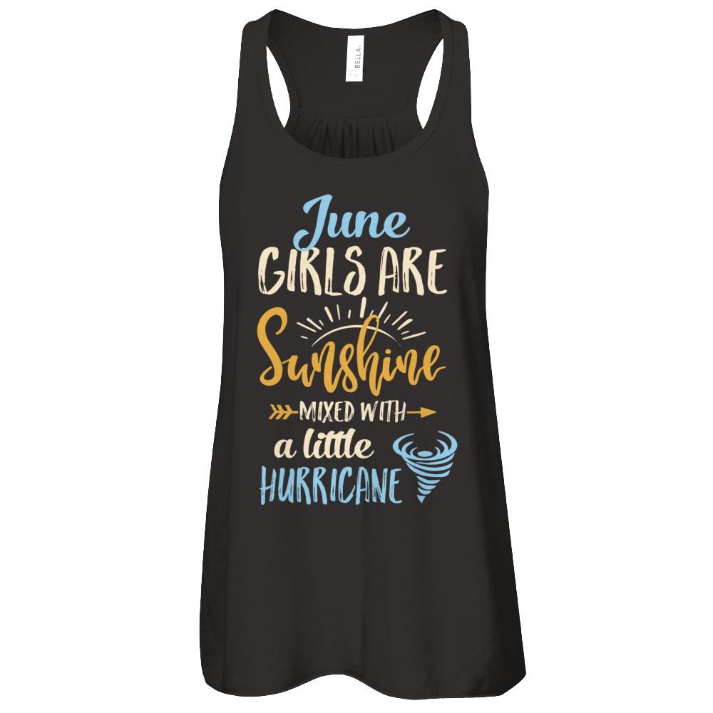 June Girls Birthday Sunshine Mixed Little Hurricane