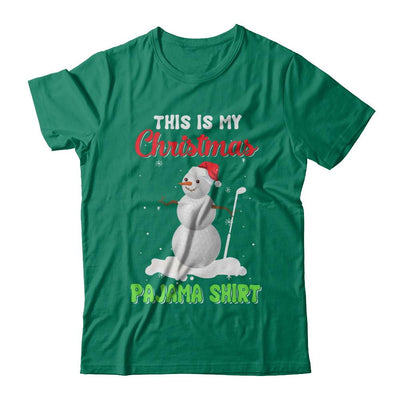 This Is My Christmas Pajama Xmas Snowman Golf-T-Shirt & Sweatshirt-Classic T-Shirt-Kelly Green