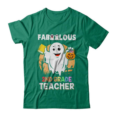 Faboolous Fabulous 2nd Grade Teacher Halloween-T-Shirt & Hoodie-Classic T-Shirt-Kelly Green