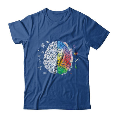 Colorful Brain Chemistry Science And Art-T-Shirt & Hoodie-Classic T-Shirt-Royal