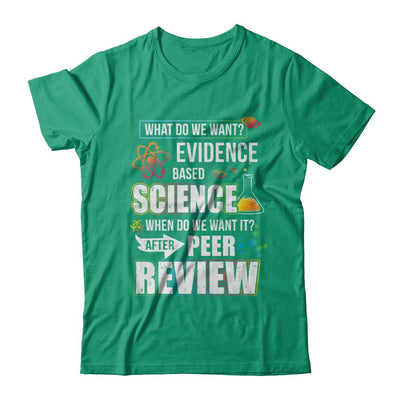 Funny Evidence Based Science After Peer Review-T-Shirt & Hoodie-Classic T-Shirt-Kelly Green