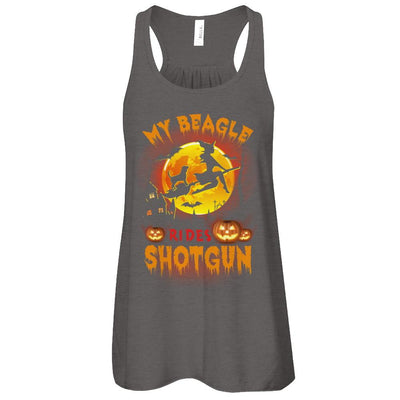 My Beagle Rides Shotgun Halloween Dog-T-Shirt & Tank Top-