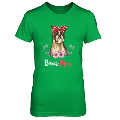 Boxer Mom Gift For Women Dog Lover-T-Shirt & Hoodie-Women's T-Shirt-Irish Green