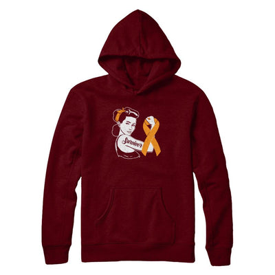 We Can Cure It Multiple Sclerosis Orange Awareness Survivor-T-Shirt & Hoodie-Pullover Hoodie-Maroon