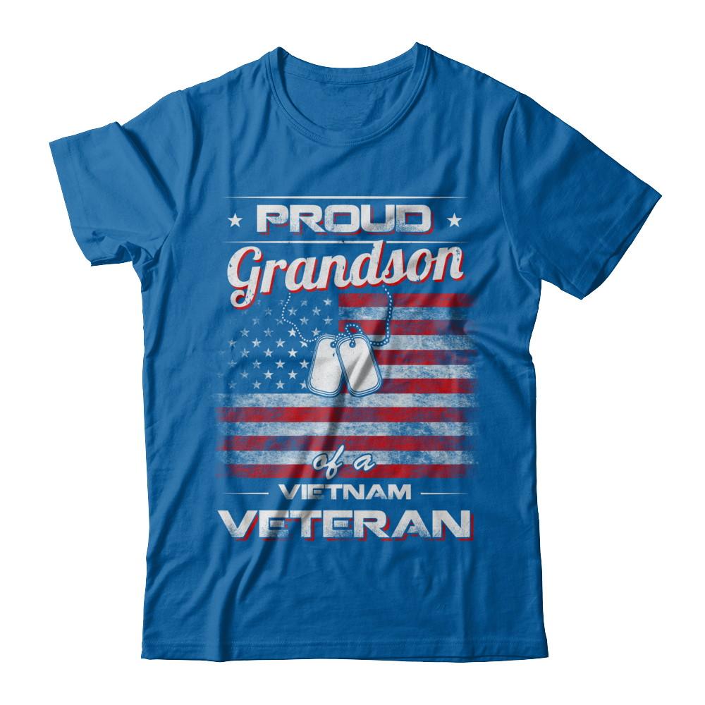 Proud Grandson Of A Viet Nam Veteran-T-Shirt & Hoodie-Classic T-Shirt-Royal