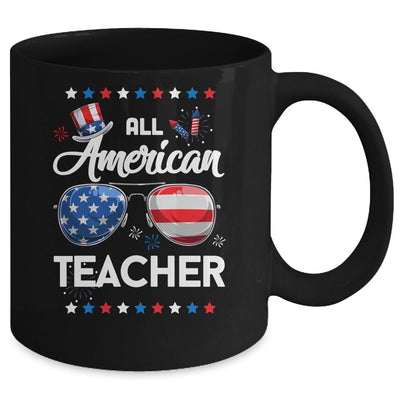 4th Of July All American Teacher Independence Day Mug-Coffee Mug-