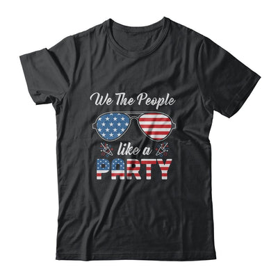 4th Of July We The People Like To Party Funny Patriotic-T-Shirt & Tank Top-Classic T-Shirt-Black