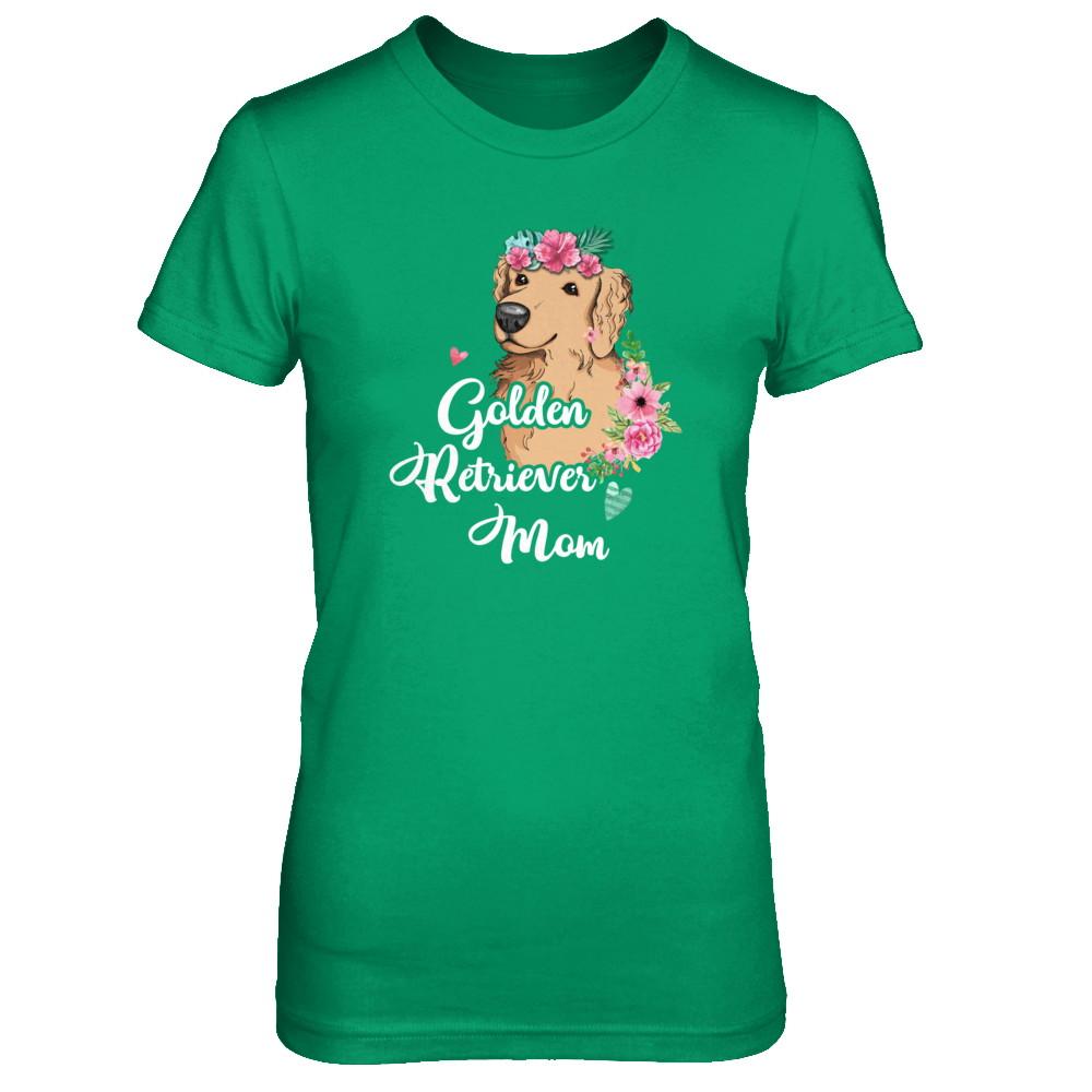 Golden Retriever Mom Funny Dog Mom Gift Idea-T-Shirt & Tank Top-Women's T-Shirt-Irish Green