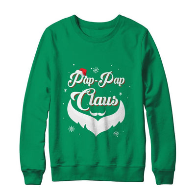 Santa Beard Matching Christmas Pajamas Pap-Pap Claus-T-Shirt & Sweatshirt-Crewneck Sweatshirt-Irish Green