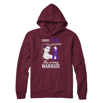 Sorry Lupus You Picked The Wrong Warrior Lupus-T-Shirt & Hoodie-Pullover Hoodie-Maroon