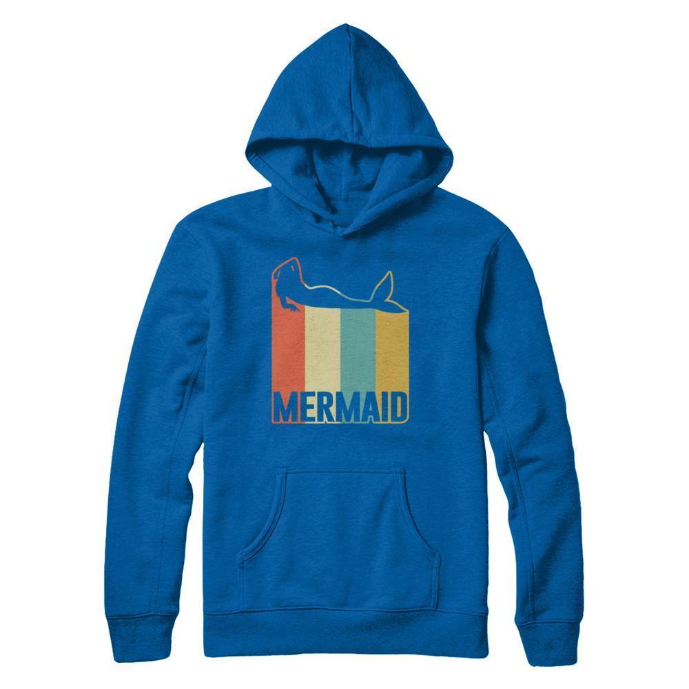 Classic Vintage Retro Style Mermaid-T-Shirt & Hoodie-Pullover Hoodie-Royal