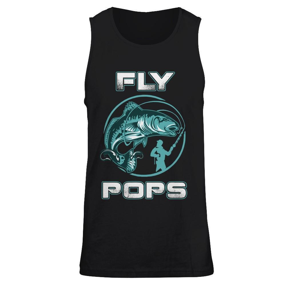 Fly Fishing Pops-T-Shirt & Hoodie-Unisex Tank-Black