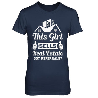 This Girl Sells Real Estate-T-Shirt & Hoodie-Women's T-Shirt-Navy