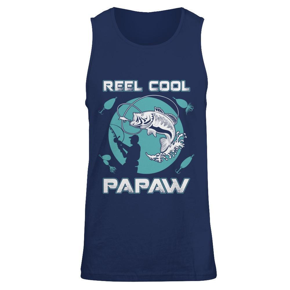 Reel Cool PaPaw-T-Shirt & Hoodie-Unisex Tank-Navy