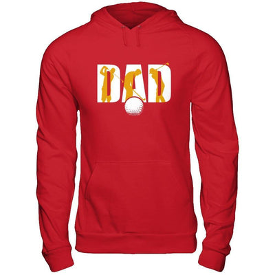 Golf Dad Father's Day-T-Shirt & Hoodie-Pullover Hoodie-Red