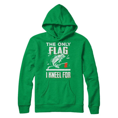 The Only Flag I Kneel For Wahoo ono Fish Fishing-T-Shirt & Hoodie-Pullover Hoodie-Irish Green