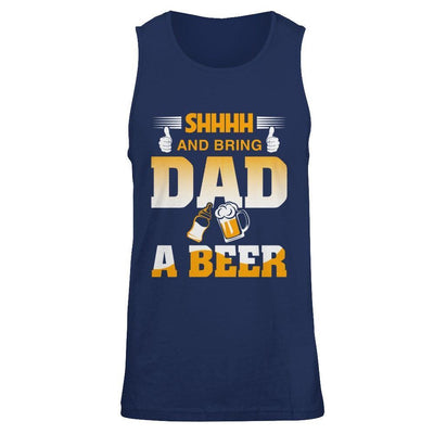 Bring Dad A Beer-T-Shirt & Hoodie-Unisex Tank-Navy